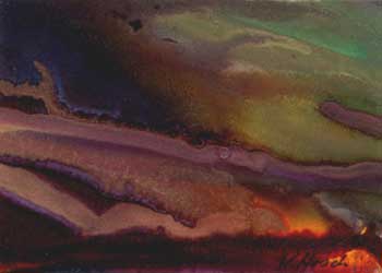 Storm Front Kathleen Hosch Dousman WI alcohol ink on Yupo